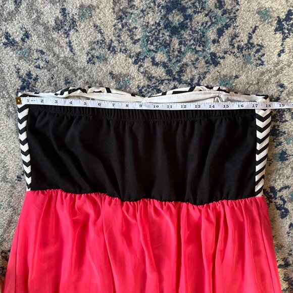 Trixxi Chevron Bodice High/Low Dress Juniors Plus size 2X - Picture 5 of 12